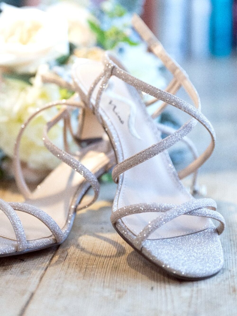 N by Nina Adalyn Strappy Glitter Sandals